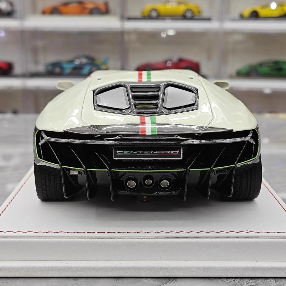 [TE] 1:18 Lamborghini 2016 Centenario LP770-4 White Model Car Resin