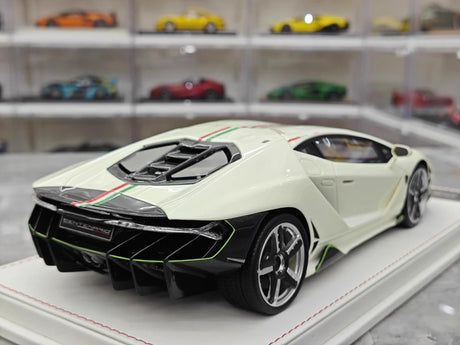 [TE] 1:18 Lamborghini 2016 Centenario LP770-4 White Model Car Resin