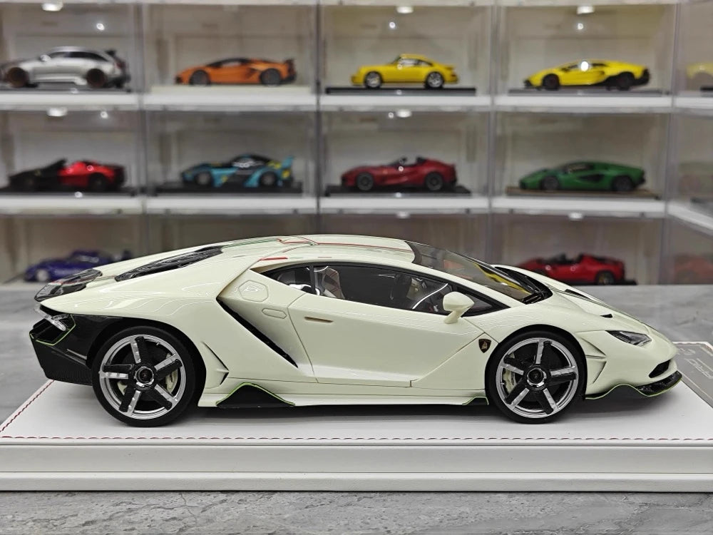[TE] 1:18 Lamborghini 2016 Centenario LP770-4 White Model Car Resin