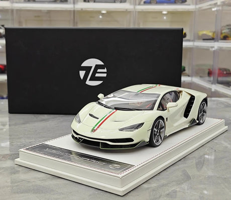 [TE] 1:18 Lamborghini 2016 Centenario LP770-4 White Model Car Resin