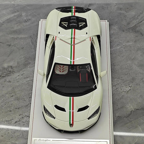 [TE] 1:18 Lamborghini 2016 Centenario LP770-4 White Model Car Resin
