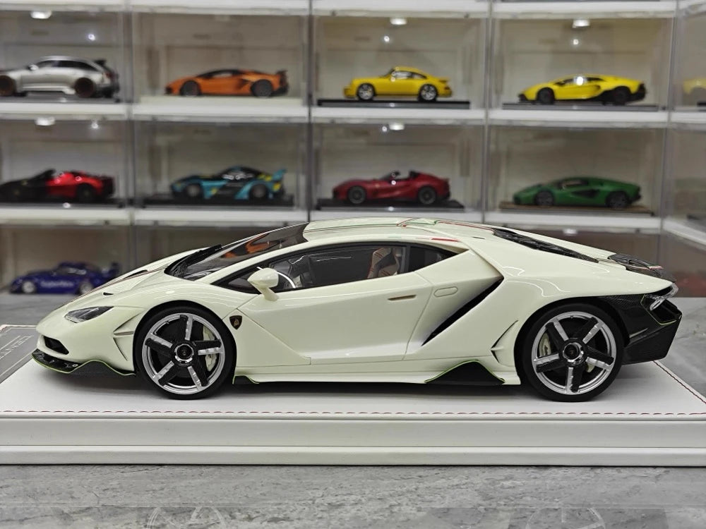 [TE] 1:18 Lamborghini 2016 Centenario LP770-4 White Model Car Resin