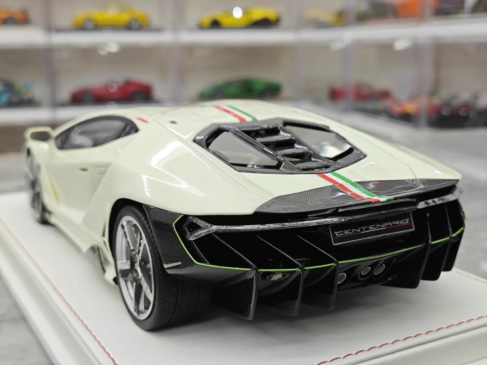 [TE] 1:18 Lamborghini 2016 Centenario LP770-4 White Model Car Resin