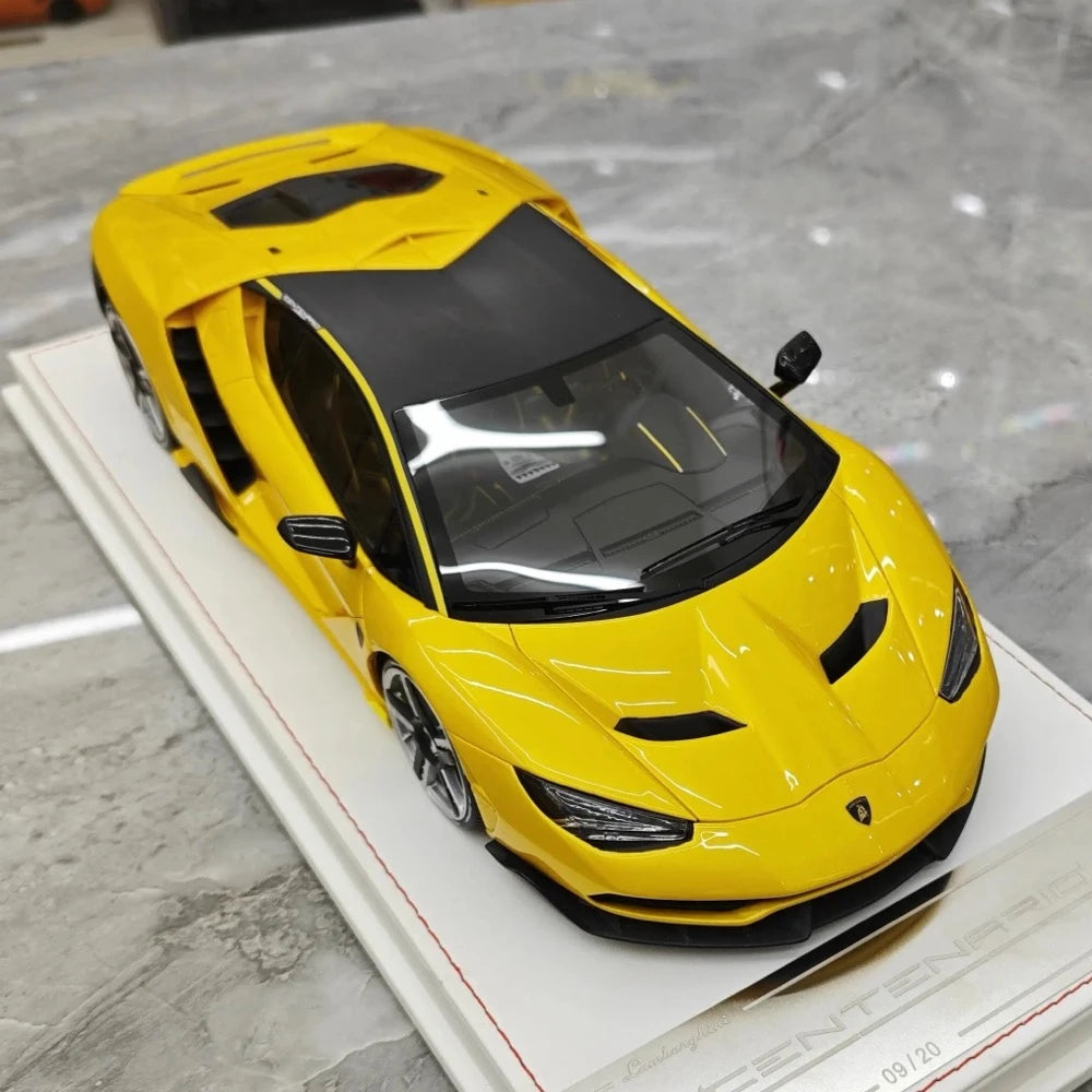 [TE] 1:18 Lamborghini 2016 Centenario LP770-4 Yellow Model Car Resin