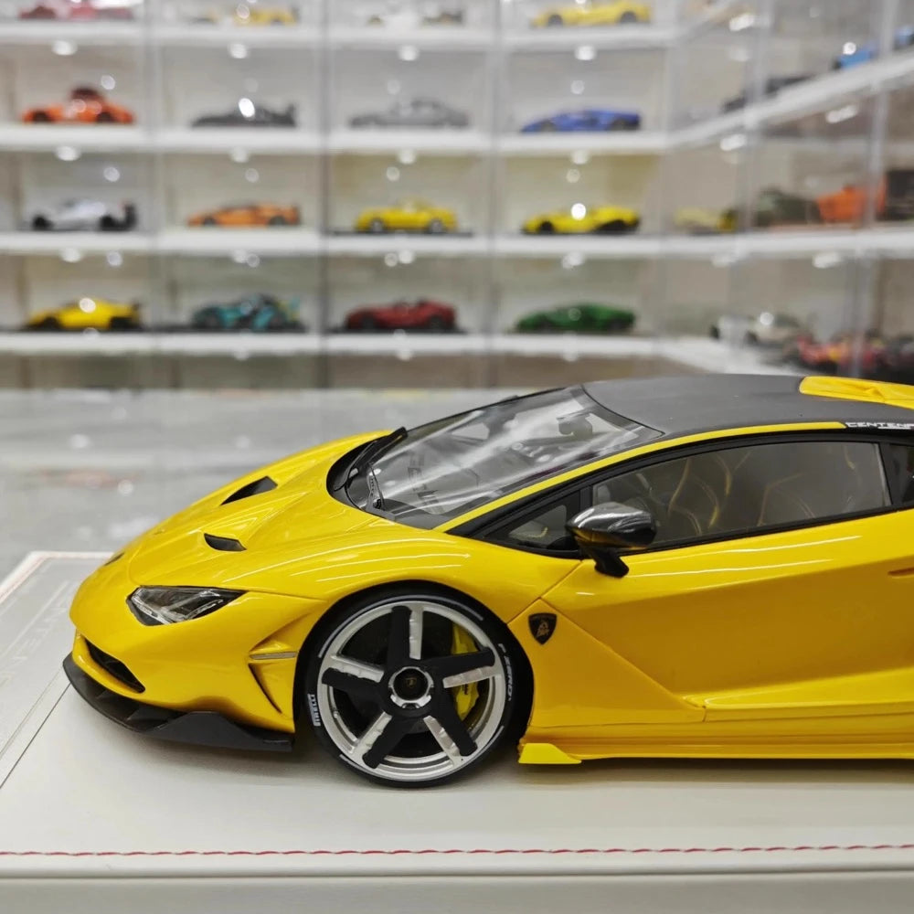 [TE] 1:18 Lamborghini 2016 Centenario LP770-4 Yellow Model Car Resin