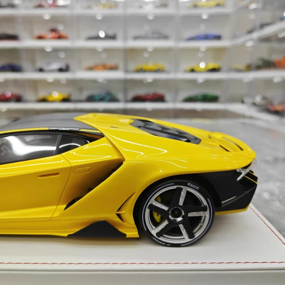 [TE] 1:18 Lamborghini 2016 Centenario LP770-4 Yellow Model Car Resin