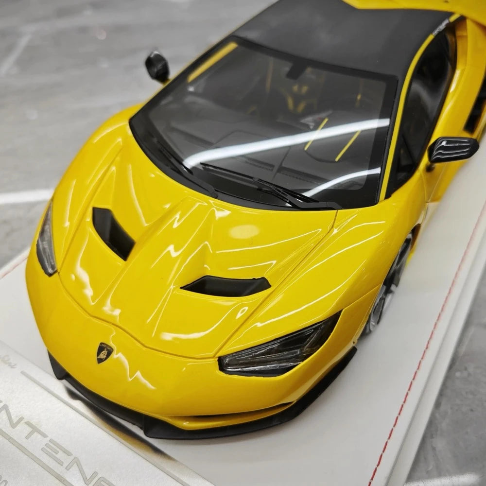 [TE] 1:18 Lamborghini 2016 Centenario LP770-4 Yellow Model Car Resin
