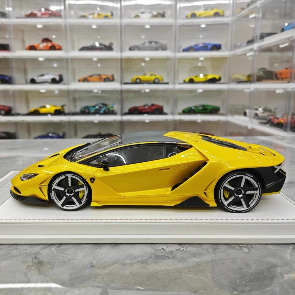 [TE] 1:18 Lamborghini 2016 Centenario LP770-4 Yellow Model Car Resin