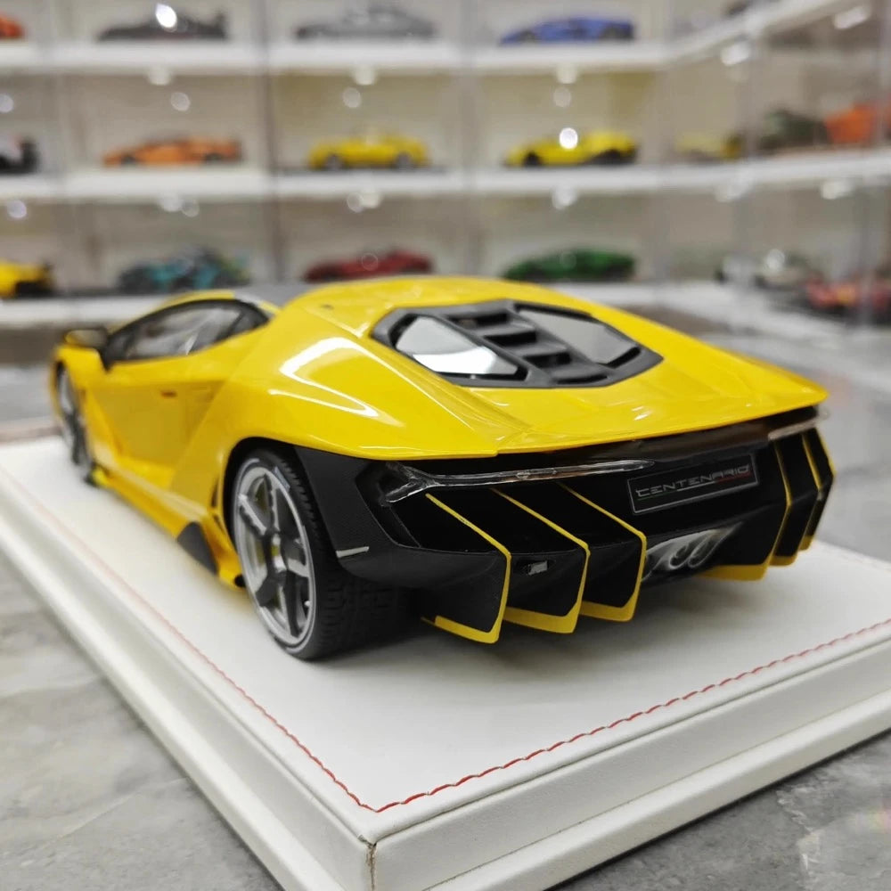 [TE] 1:18 Lamborghini 2016 Centenario LP770-4 Yellow Model Car Resin