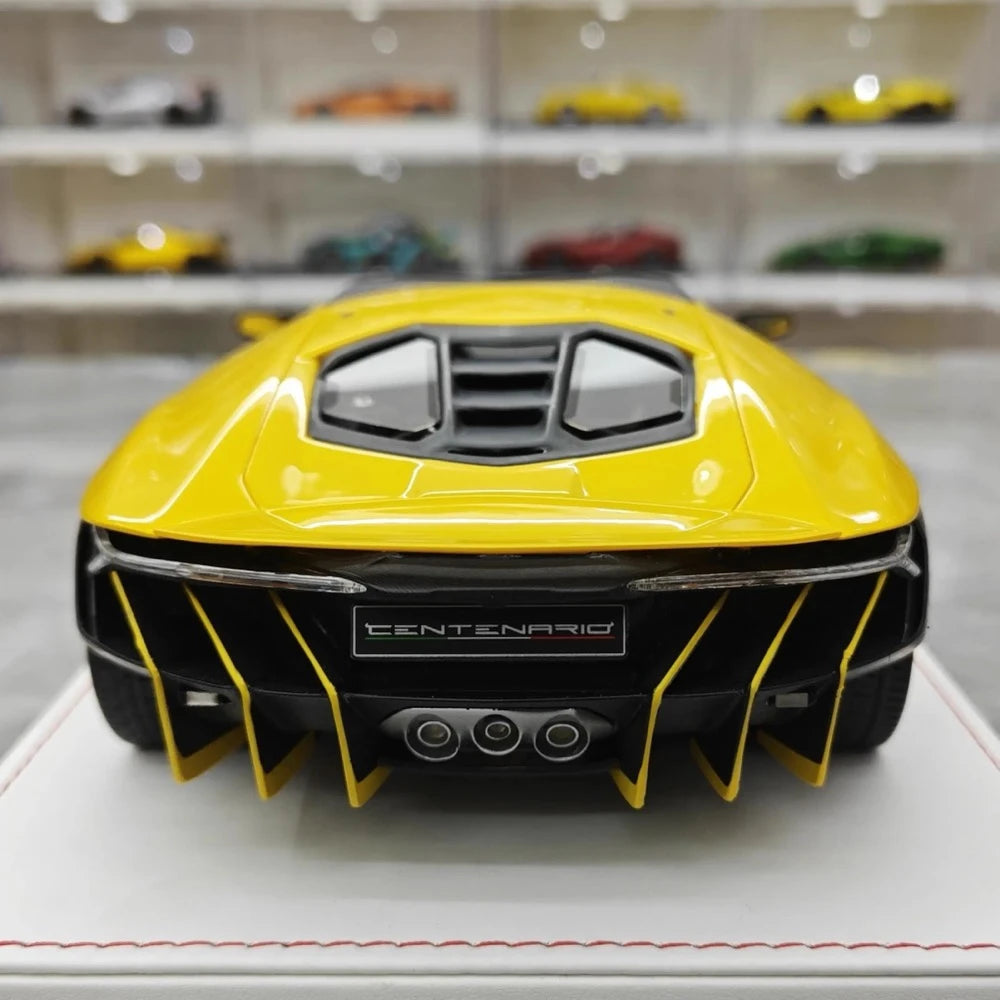 [TE] 1:18 Lamborghini 2016 Centenario LP770-4 Yellow Model Car Resin