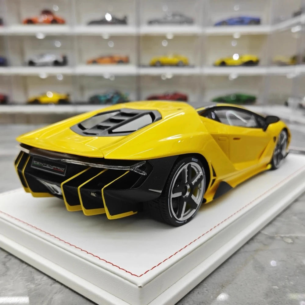 [TE] 1:18 Lamborghini 2016 Centenario LP770-4 Yellow Model Car Resin