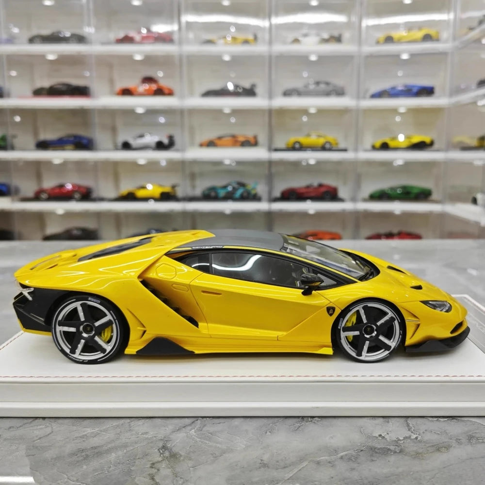 [TE] 1:18 Lamborghini 2016 Centenario LP770-4 Yellow Model Car Resin
