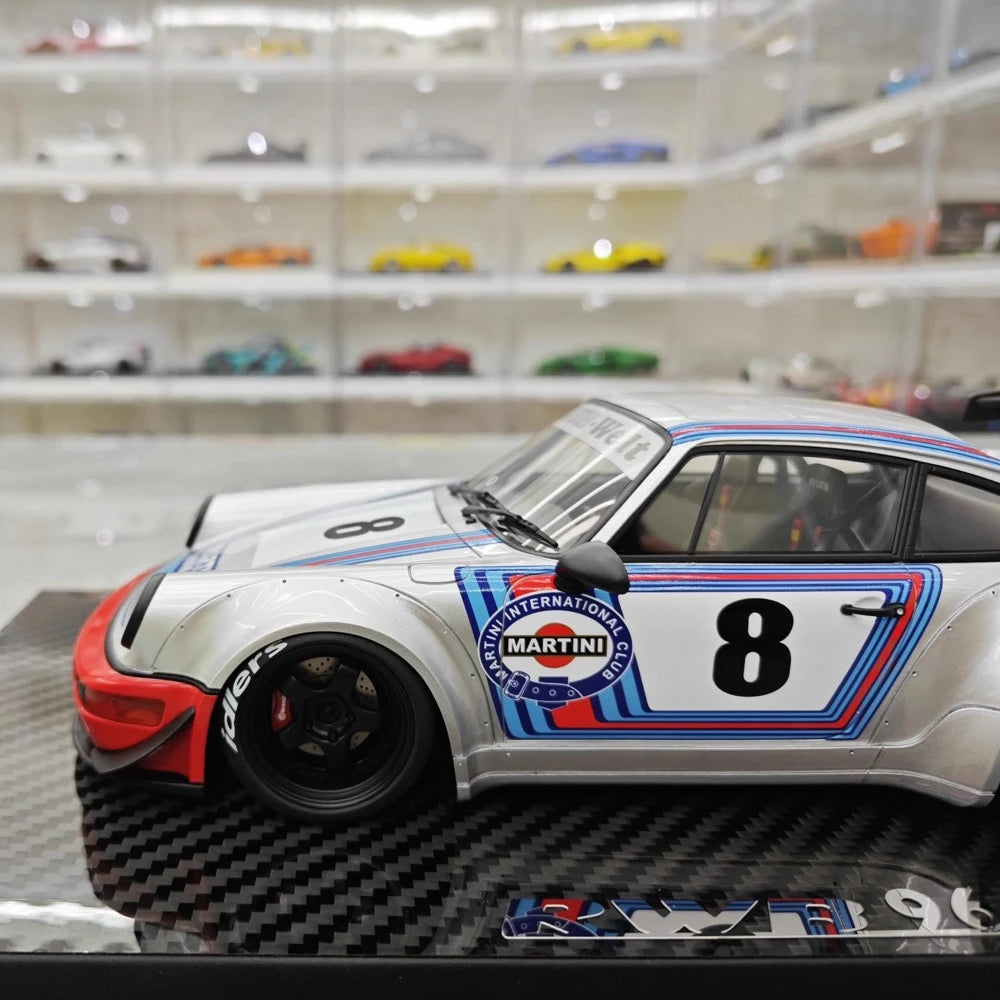 [TGM] 1:18 Porsche 1993 964 RWB Martini modellbil harts