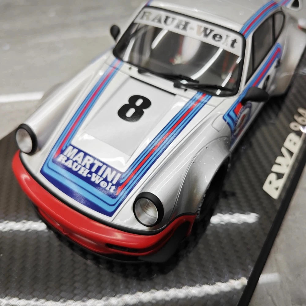 [TGM] 1:18 Porsche 1993 964 RWB Martini Model Car Resin