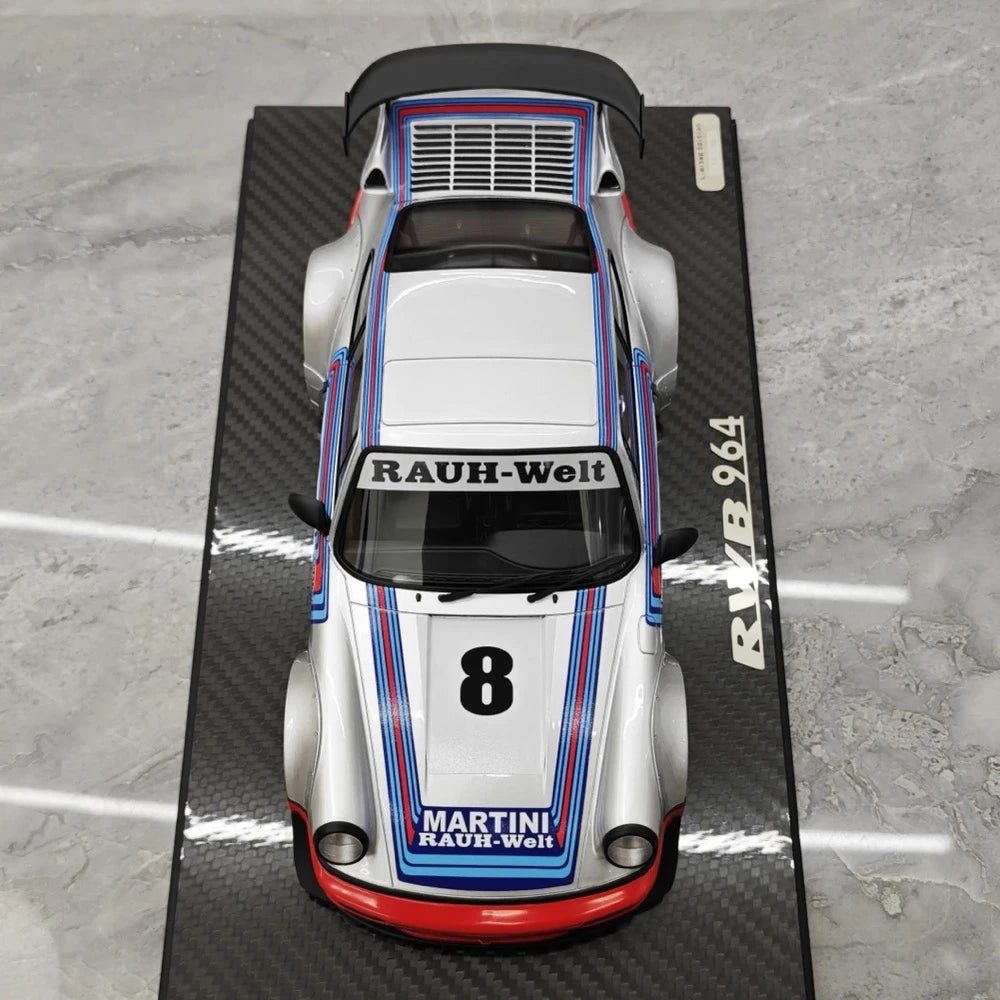 [TGM] 1:18 Porsche 1993 964 RWB Martini Model Car Resin