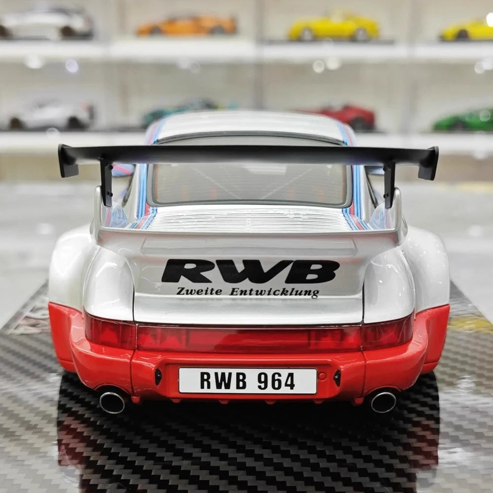 [TGM] 1:18 Porsche 1993 964 RWB Martini modellbil harts