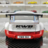 [TGM] 1:18 Porsche 1993 964 RWB Martini modellbil harts