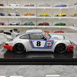 [TGM] 1:18 Porsche 1993 964 RWB Martini modellbil harts