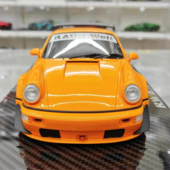 [TGM] 1:18 Porsche 1993 964 RWB Orange Model Car Resin