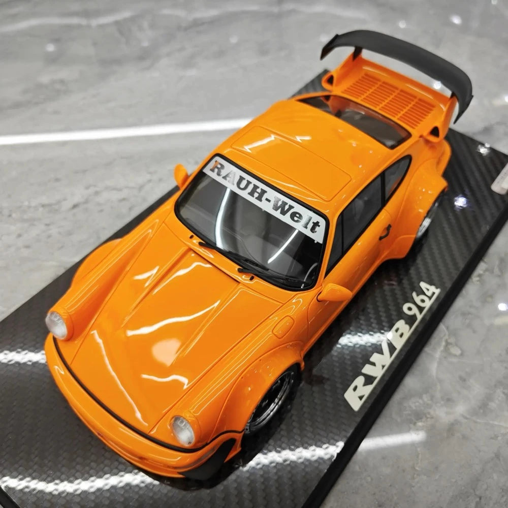 [TGM] 1:18 Porsche 1993 964 RWB Orange Model Car Resin