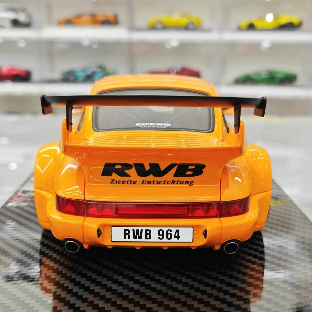 [TGM] 1:18 Porsche 1993 964 RWB Orange Model Car Resin