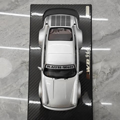 [TGM] 1:18 Porsche 1993 964 RWB Silver Model Car Resin