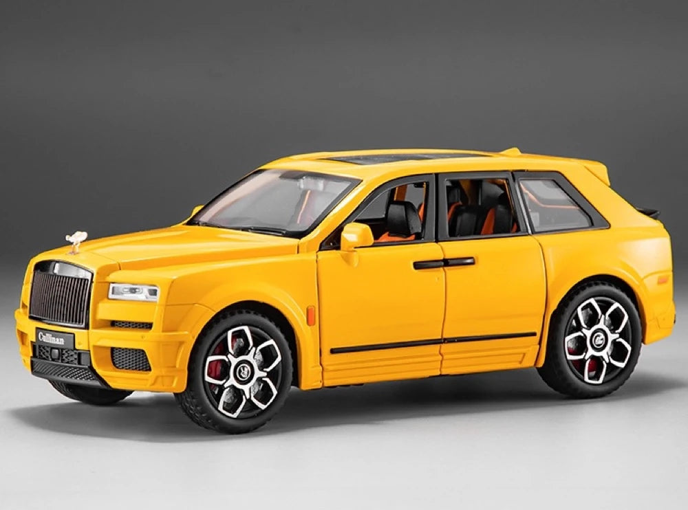 [TOY] 1:20 Rolls-Royce 2018 Cullinan geel modelauto Die-Cast