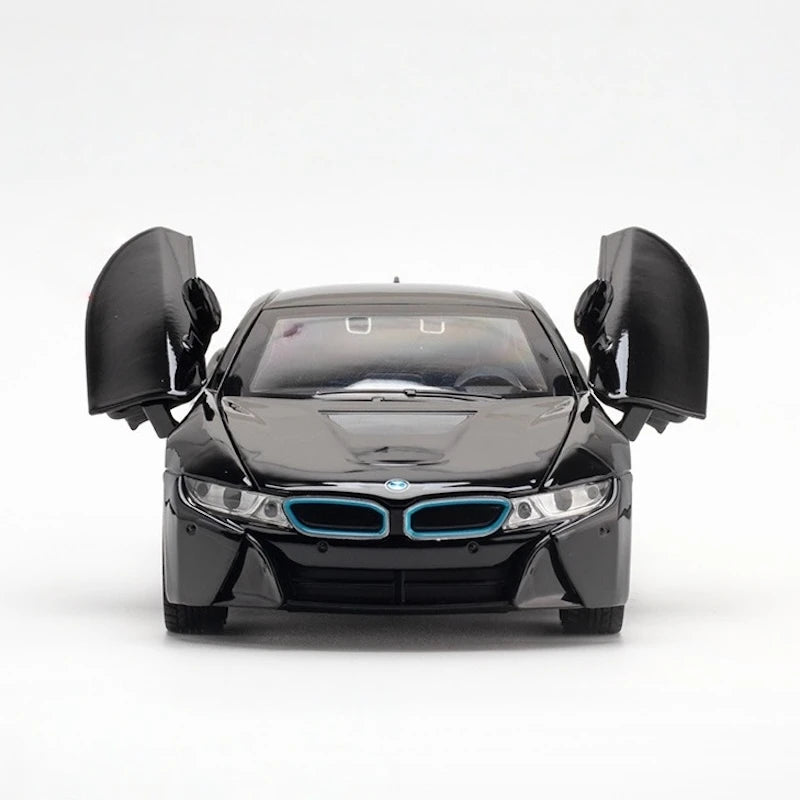 [TOY] 1:22 BMW 2013 I12 i8 zwart modelauto Die-Cast