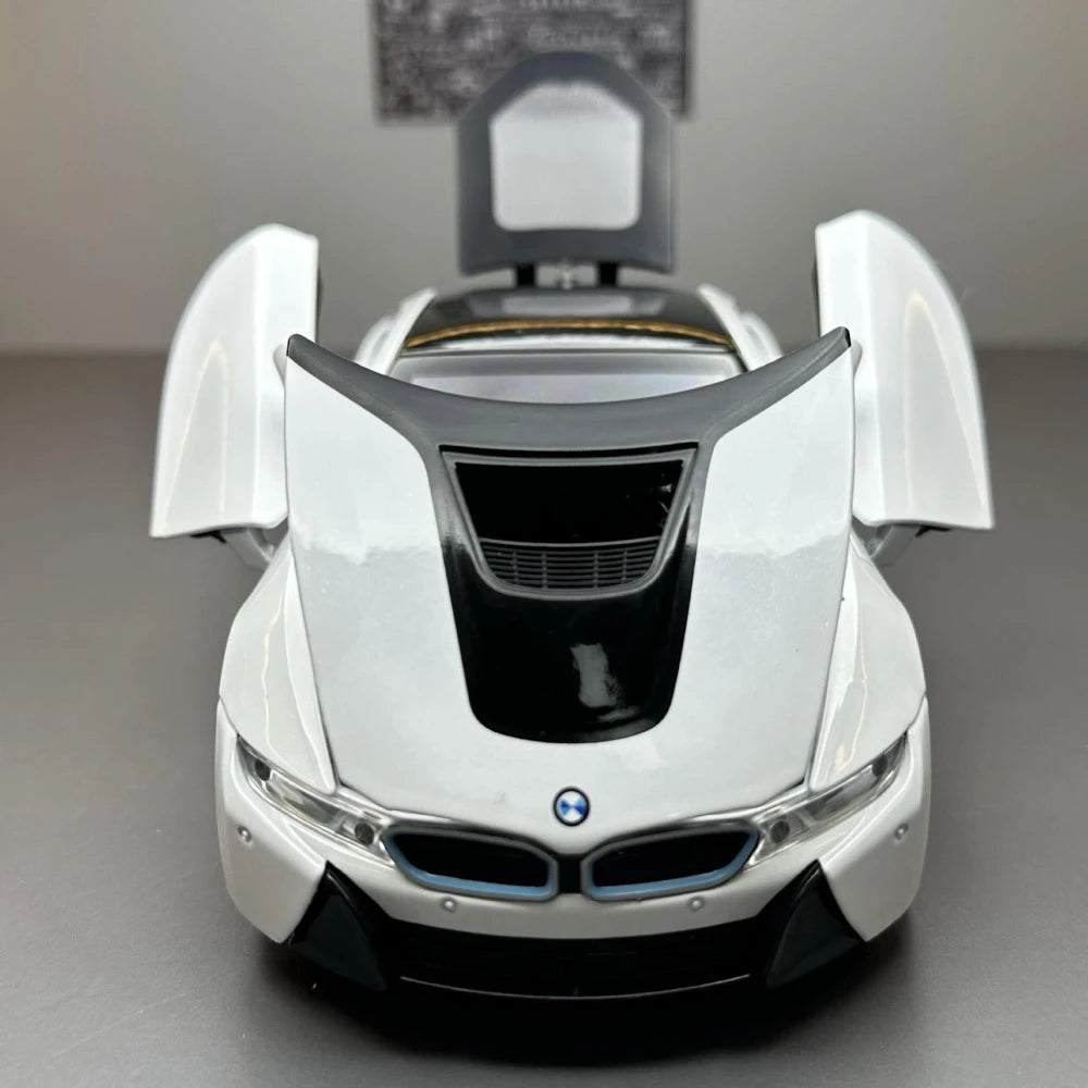 [TOY] 1:22 BMW 2013 I12 i8 White Model Car Die-Cast