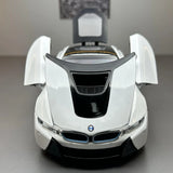 [TOY] 1:22 BMW 2013 I12 i8 White Model Car Die-Cast