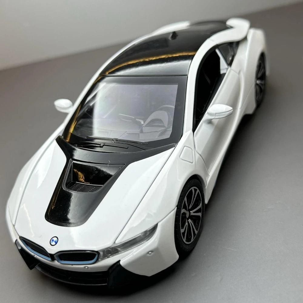 [TOY] 1:22 BMW 2013 I12 i8 White Model Car Die-Cast