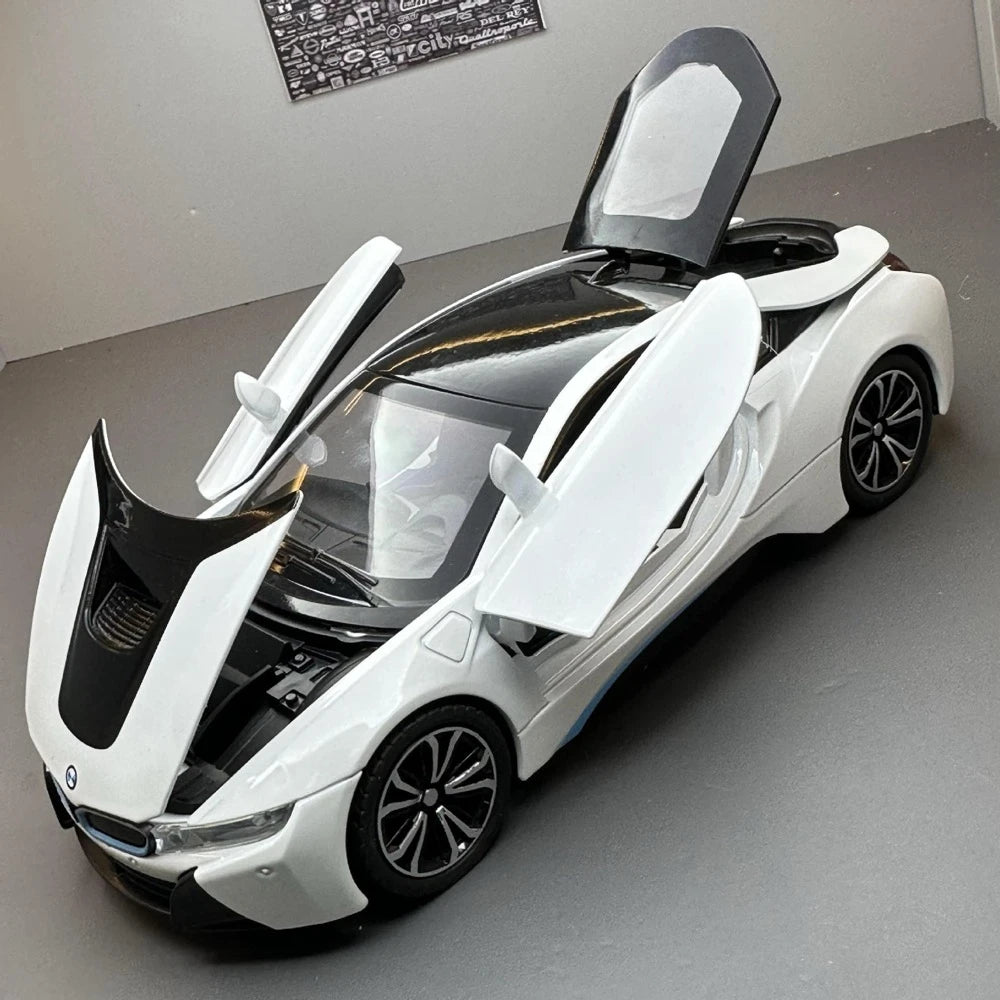 [TOY] 1:22 BMW 2013 I12 i8 White Model Car Die-Cast