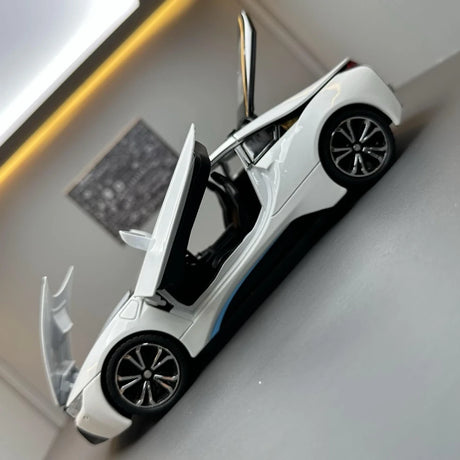 [TOY] 1:22 BMW 2013 I12 i8 White Model Car Die-Cast