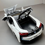 [TOY] 1:22 BMW 2013 I12 i8 White Model Car Die-Cast