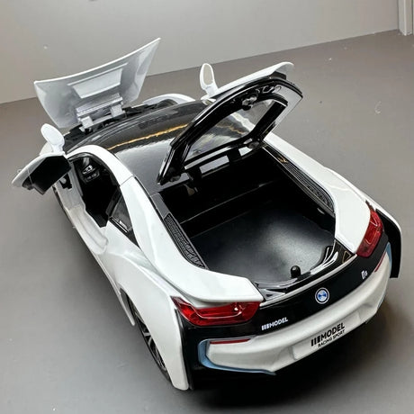 [TOY] 1:22 BMW 2013 I12 i8 White Model Car Die-Cast