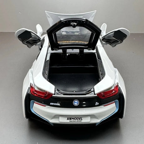 [TOY] 1:22 BMW 2013 I12 i8 White Model Car Die-Cast