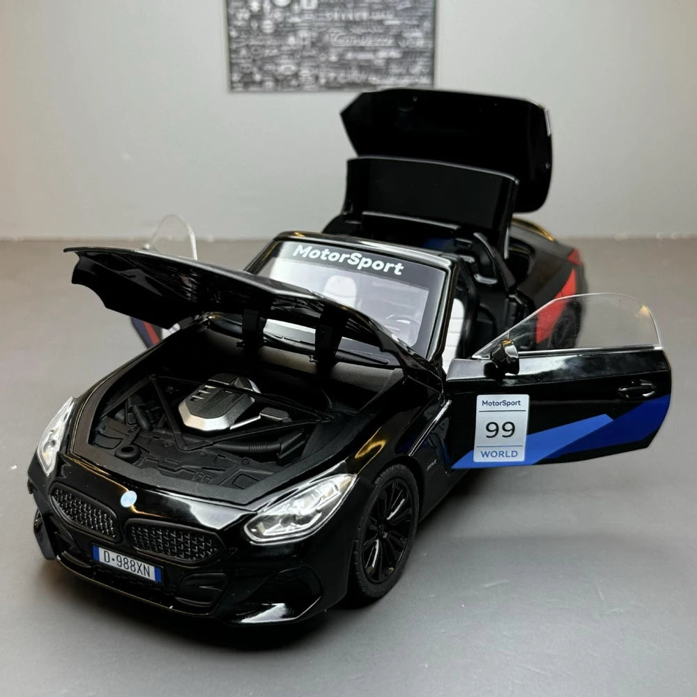 [TOY] 1:22 BMW 2019 G29 Z4 Motor Sport noir voiture miniature Die-Cast