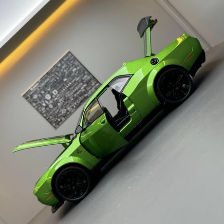 [TOY] 1:22 Dodge 2018 Challenger SRT Hellcat Green Model Car Die-Cast