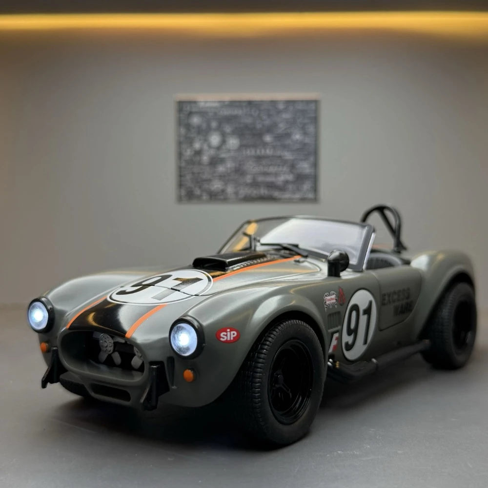 [TOY] 1:22 Ford 1965 Shelby Cobra 427 Gray Model Car Die-Cast