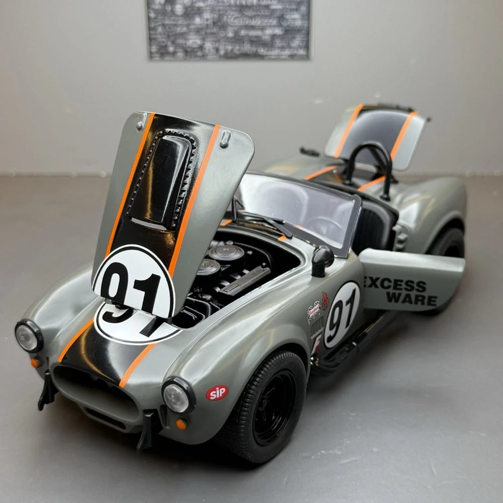 [TOY] 1:22 Ford 1965 Shelby Cobra 427 Gray Model Car Die-Cast
