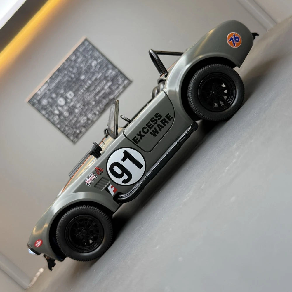[TOY] 1:22 Ford 1965 Shelby Cobra 427 Gray Model Car Die-Cast
