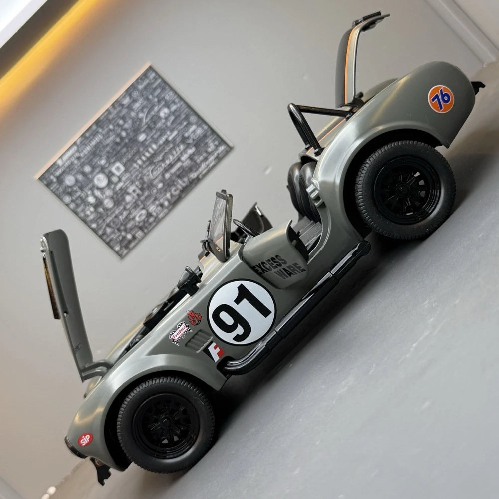 [TOY] 1:22 Ford 1965 Shelby Cobra 427 Gray Model Car Die-Cast
