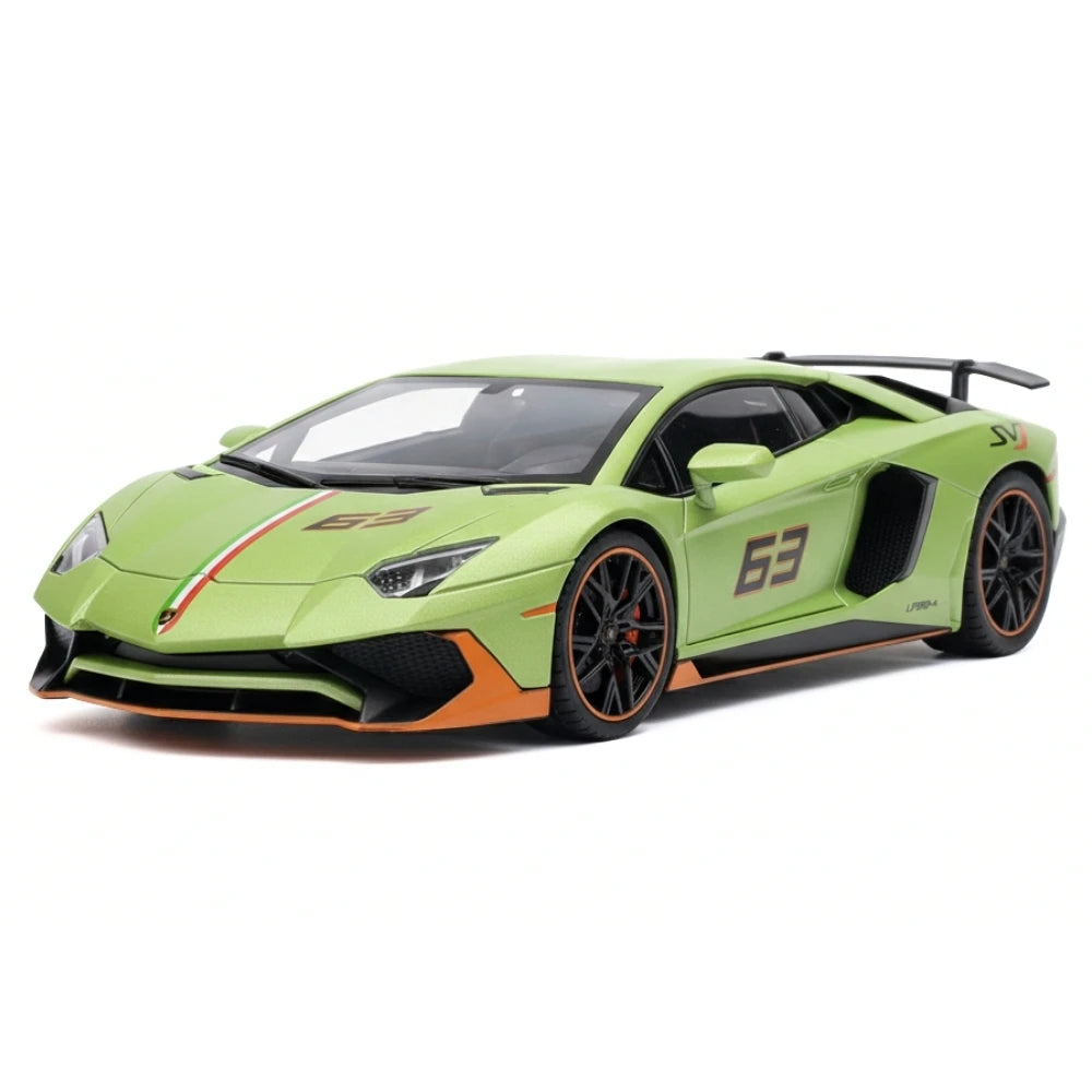 [TOY] 1:22 Lamborghini 2019 Aventador SVJ LP780-4 verde modellino di auto Die-Cast