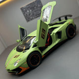 [TOY] 1:22 Lamborghini 2019 Aventador SVJ LP780-4 Green Model Car Die-Cast