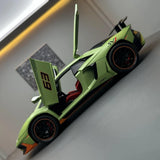 [TOY] 1:22 Lamborghini 2019 Aventador SVJ LP780-4 Green Model Car Die-Cast