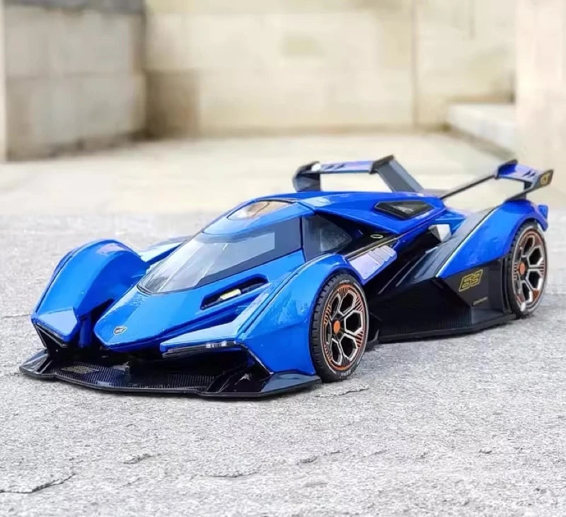 [TOY] 1:22 Lamborghini 2019 V12 Vision Gran Turismo Blue Model Car Die-Cast
