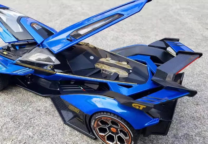 [TOY] 1:22 Lamborghini 2019 V12 Vision Gran Turismo Blue Model Car Die-Cast