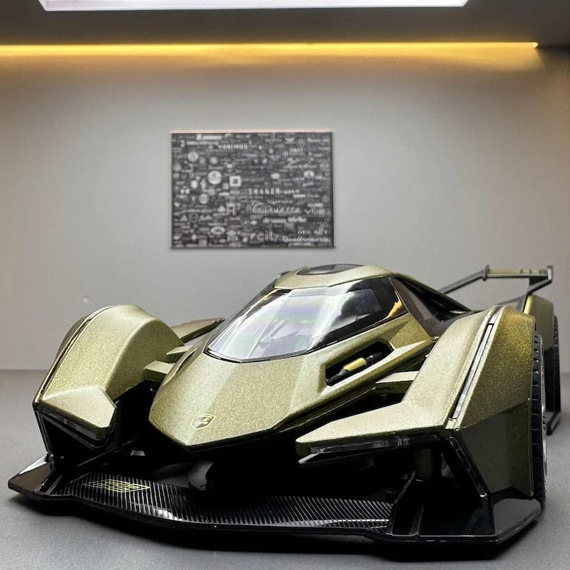 [TOY] 1:22 Lamborghini 2019 V12 Vision Gran Turismo Green Model Car Die-Cast