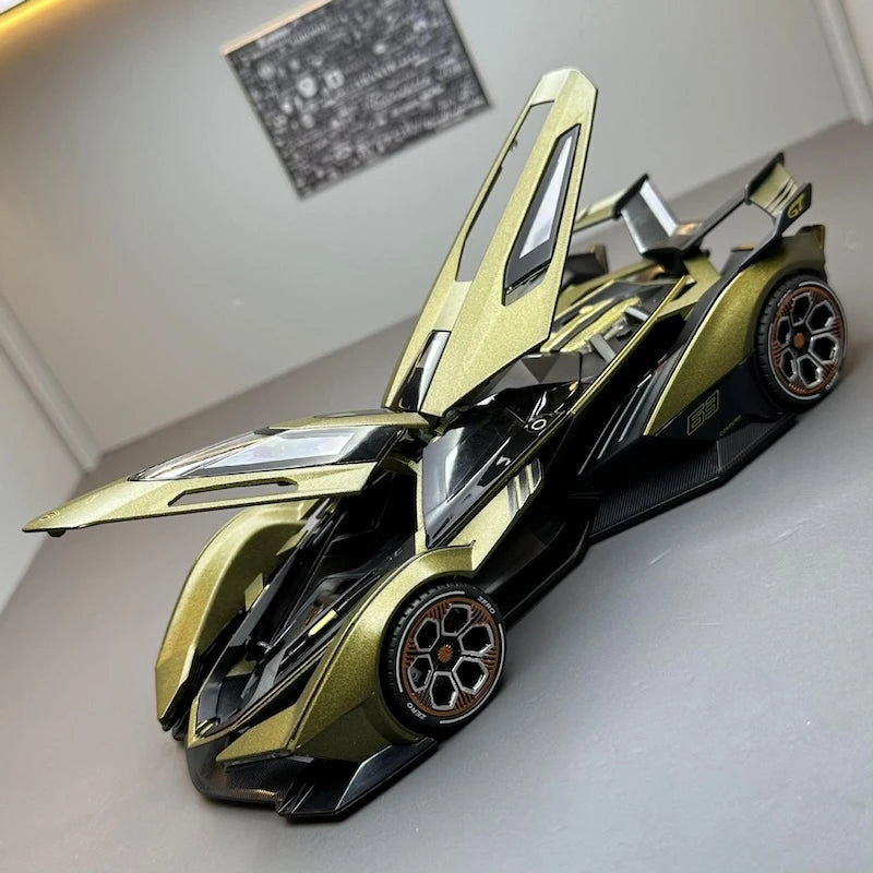 [TOY] 1:22 Lamborghini 2019 V12 Vision Gran Turismo Green Model Car Die-Cast