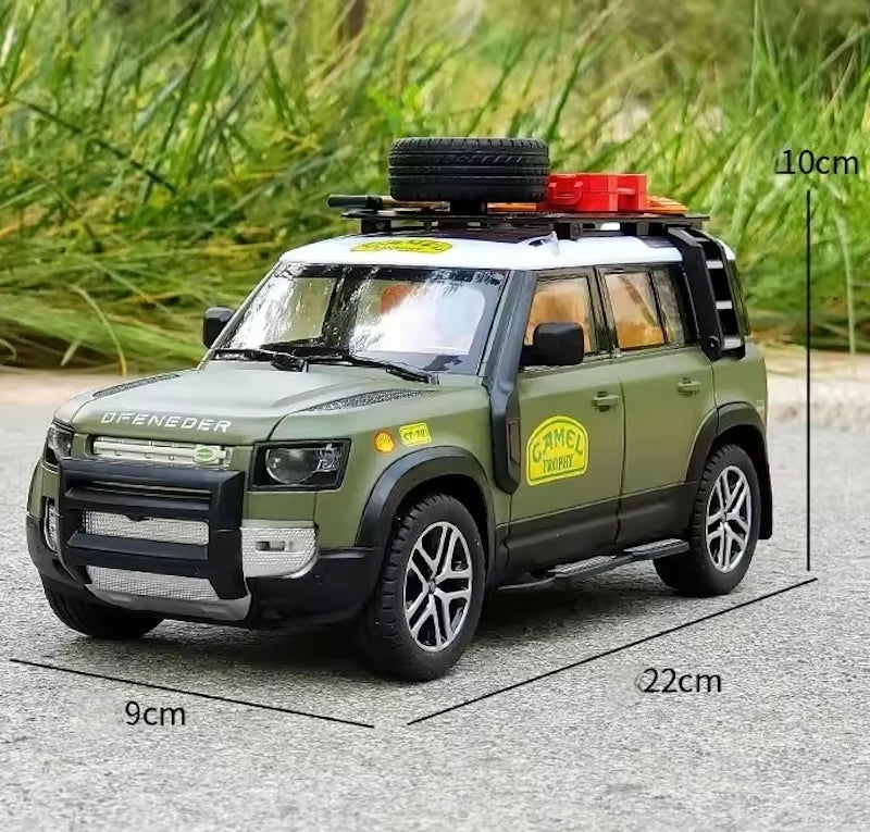 [TOY] 1:22 Land Rover 2020 Defender 110 Camel verde modellino di auto Die-Cast